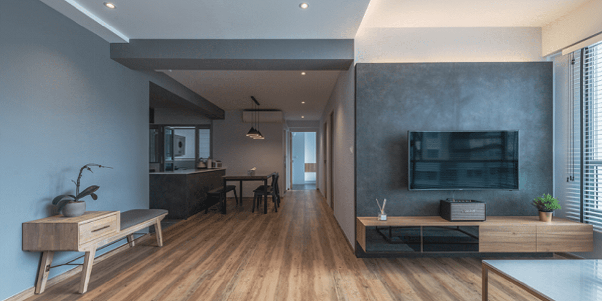 Modern Industrial Living Room Design
